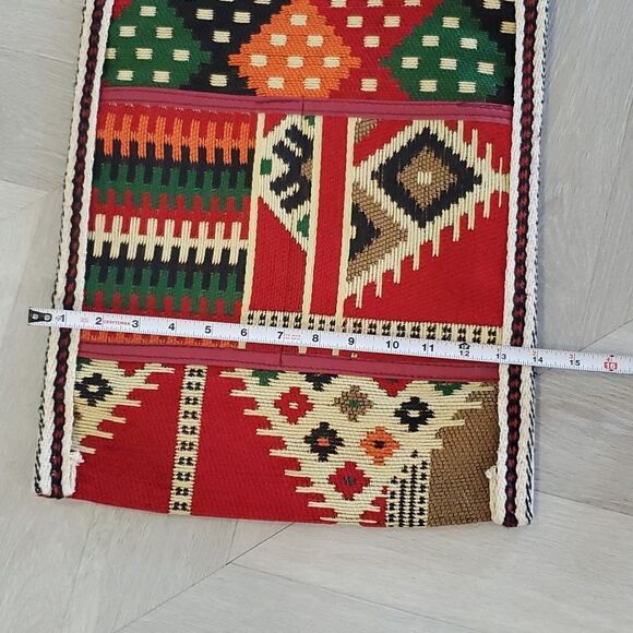 New Boho Aztec Southwestern Ethnic Weave Colorful Multicolor Large Shoulder Bag - Picture 5 of 10